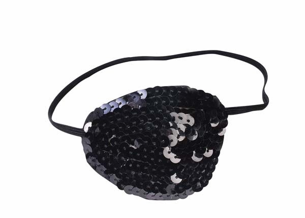 Eyepatch Sequin Black