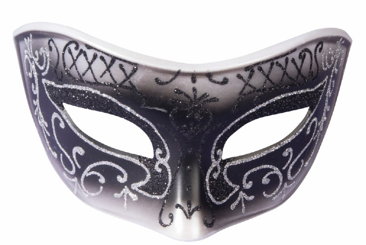 Mask Eye Venetian Blk/Silv
