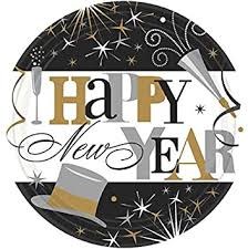 Happy New Year Plates