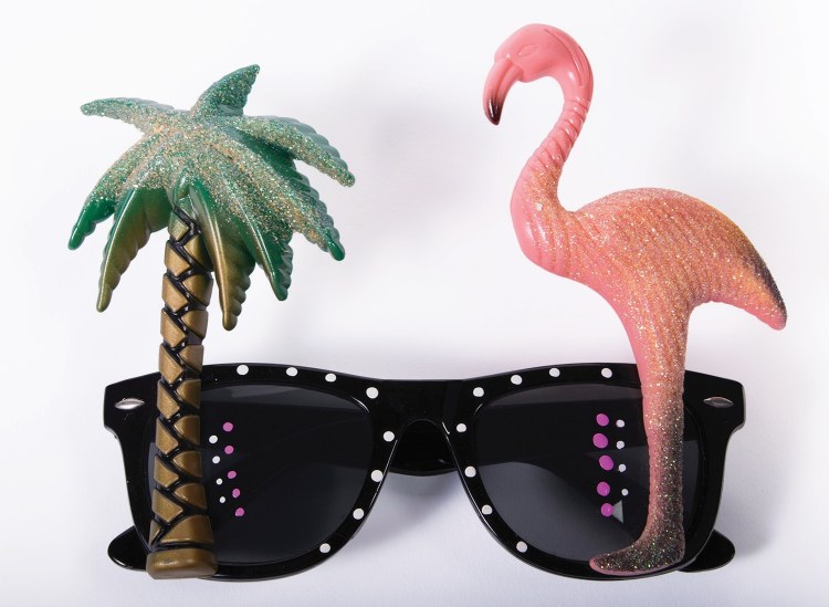 Flamingo Luau Glasses