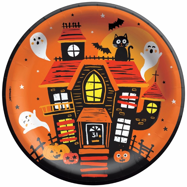Spooky Friends 8.5" Rnd Plate
