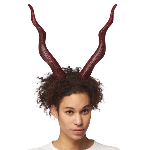 Foam Spiral Devil Horns Hdband