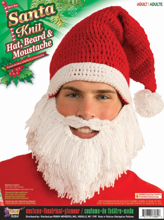Santa Knit Beard/Hat
