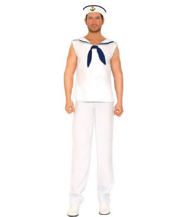 Navy Sailor White X-Large