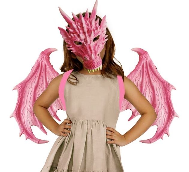 Dragon Pink Wings &amp; Mask