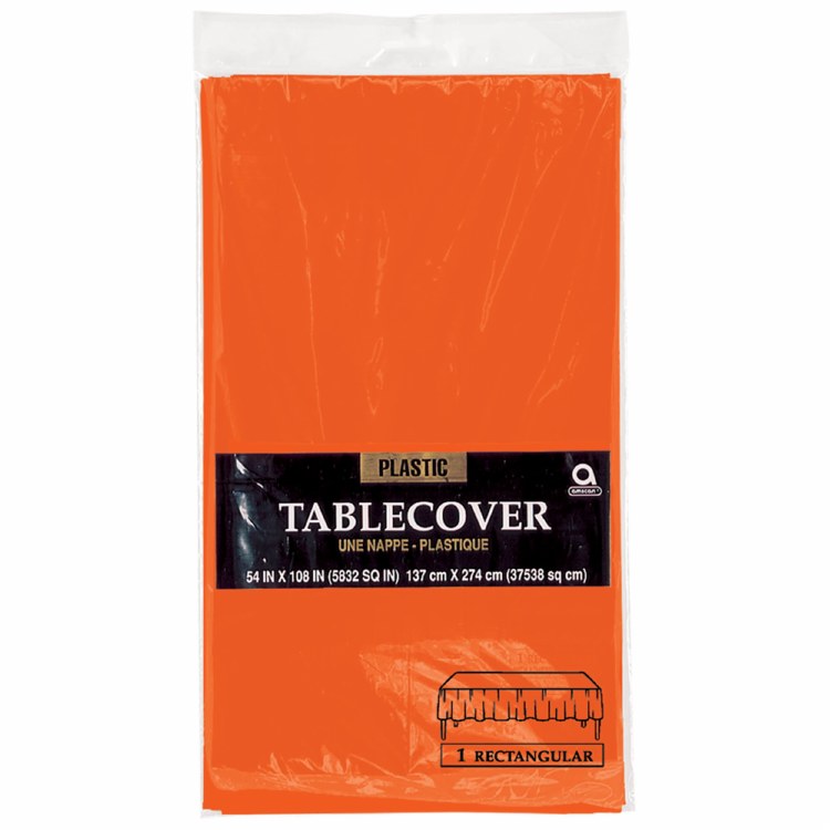 Orange Peel Plastic Rectangle Tablecover