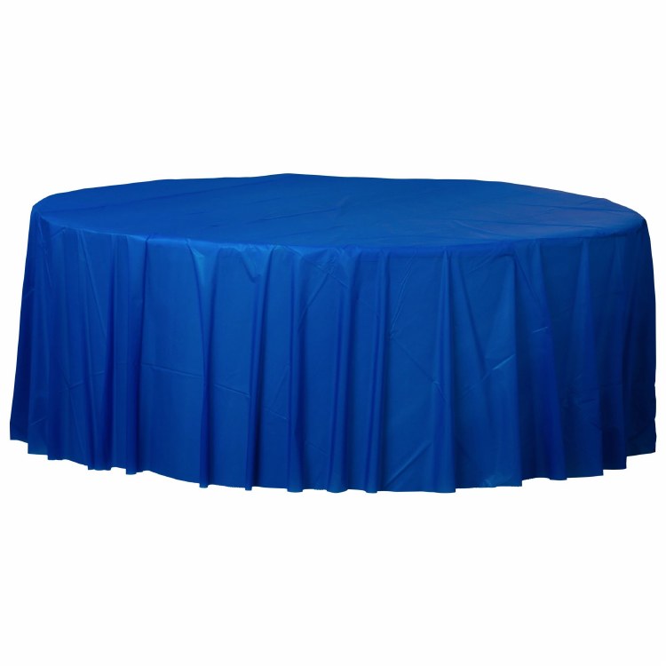 Bright Royal Blue Round Tablecover