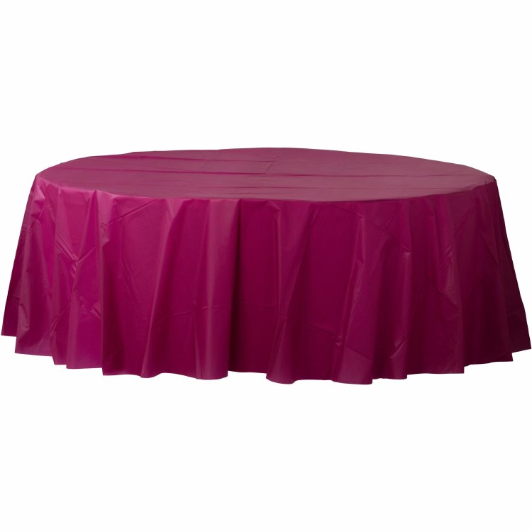 Berry Round Plastic Tablecover