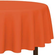Orange Peel Round Plastic Tablecover