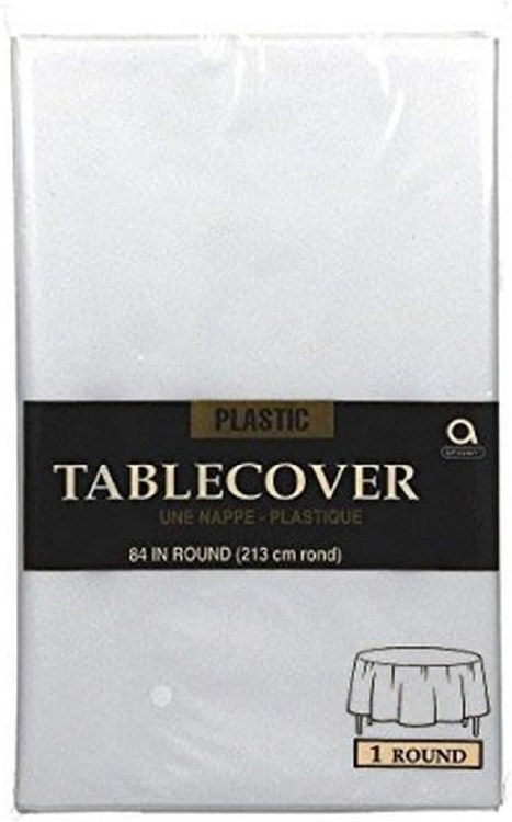 Clear Plastic Round Tablecover