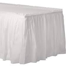 Frosty White Table Skirt