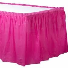 Bright Pink Table Skirt