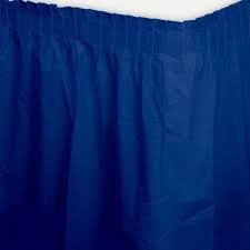 Bright Royal Blue Table Skirt