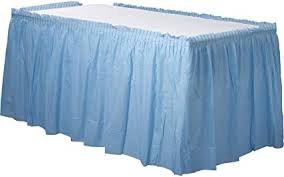 Pastel Blue Table Skirt