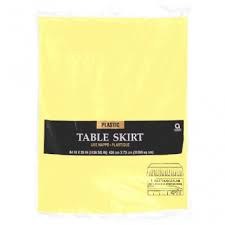 Lt Yellow Table Skirt