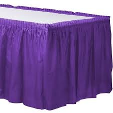 Purple Table Skirt