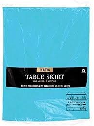 Caribbean Blue Table Skirt