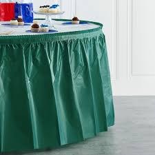 Forest Green Table Skirt