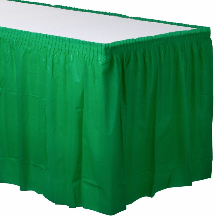 Festive Green Tableskirt