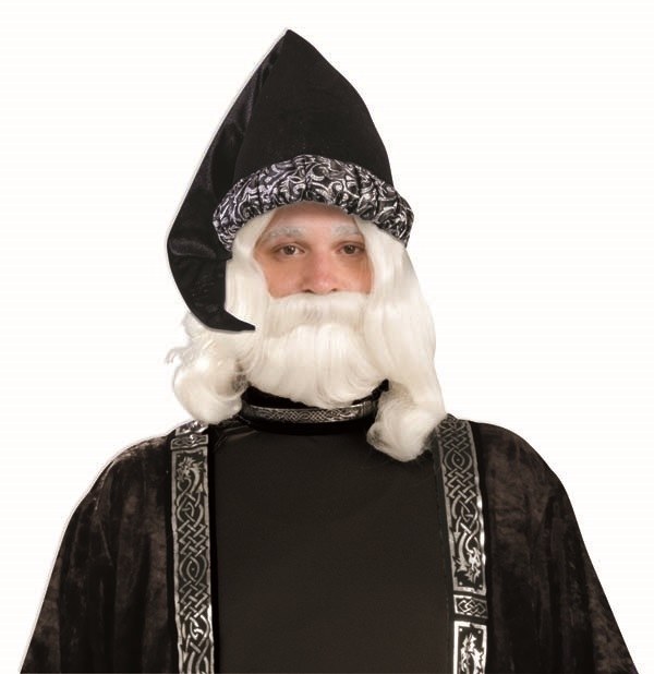 Hat Wizard Black Silver