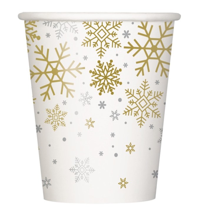 Snowflake 9oz H/C Cup 8ct