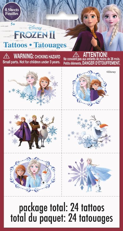 Frozen Temp Tattoos 4pk