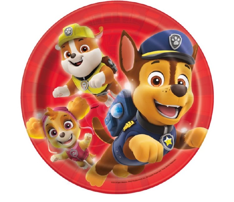 Paw Patrol 7" Plate 8ct