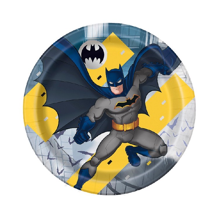 Paper Plates Batman 8 ct