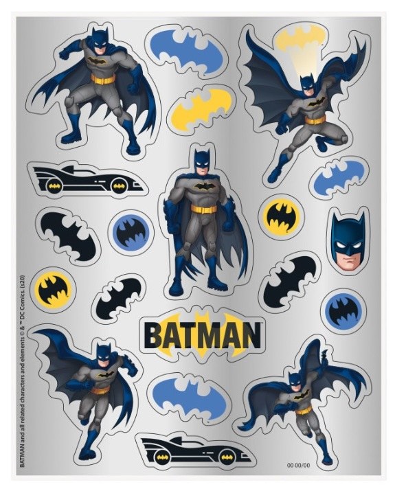Batman Sticker Sheet 4ct