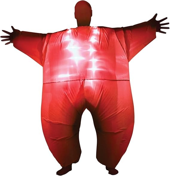 Morphsuit Mega Light Up Red