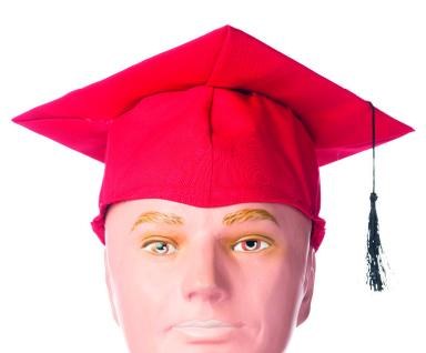 Graduation Cap Junior Red