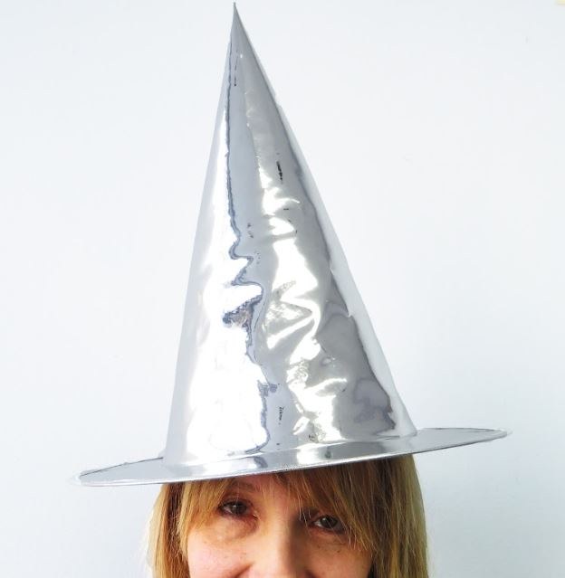 Witch Hat Silver Mirror Effect
