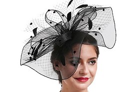 Hat Garden Party Fascinator BK