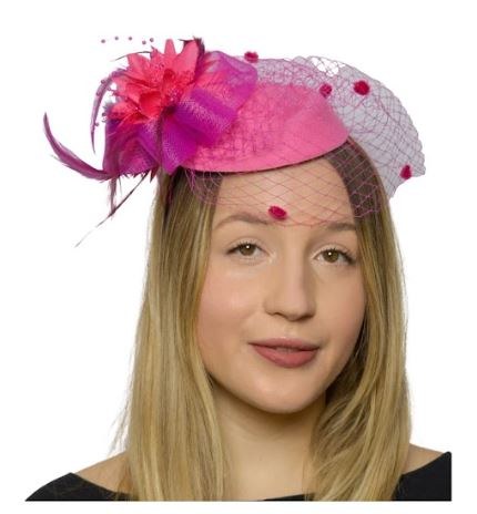 20's Pink Fascinator