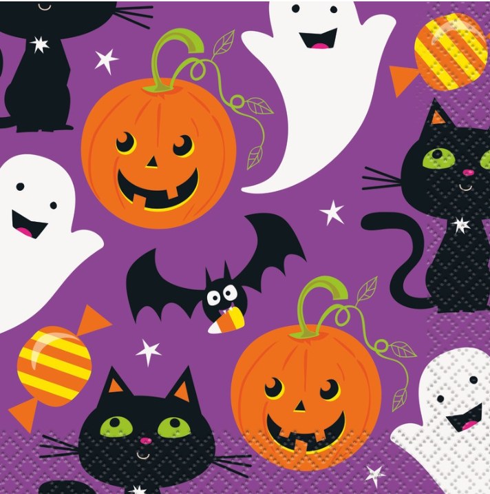 Halloween Beverage Napkin 16ct