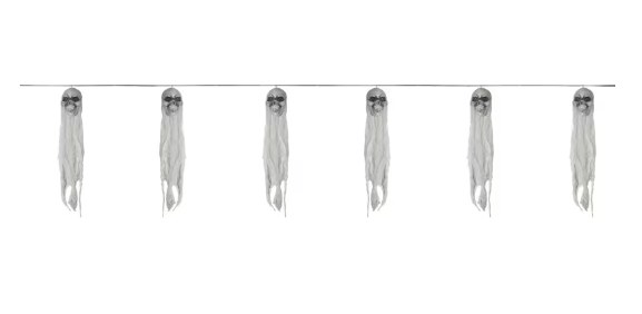 Skull Ghost Garland 5ft