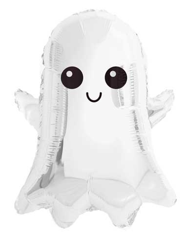 Ghost, Boo La La Shape • Jumbo 24" Mylar Helium Balloon