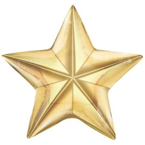 Starbright Shape • 24" Jumbo Mylar Helium Balloon