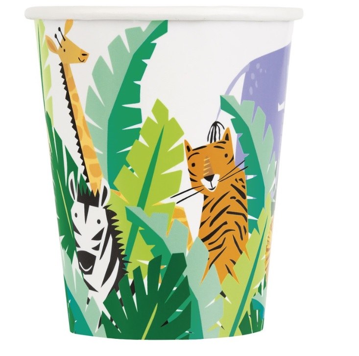 Animal Safari 9oz Cups 8ct