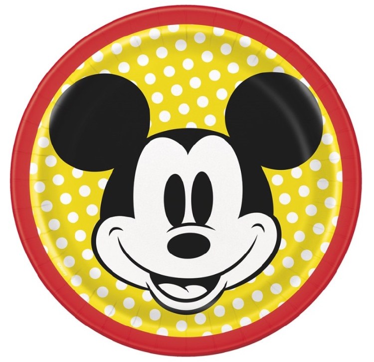 Mickey Mouse 7" Plates 8ct