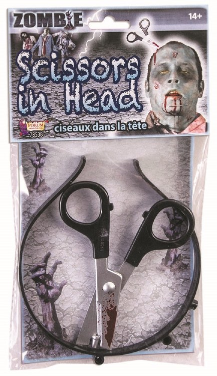 Scissors Thru Head Zombie