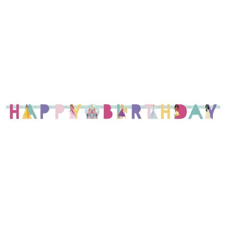 Disney Princess B-Day Banner