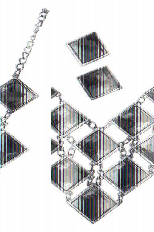 Earrings/Necklace Flapper Ruby