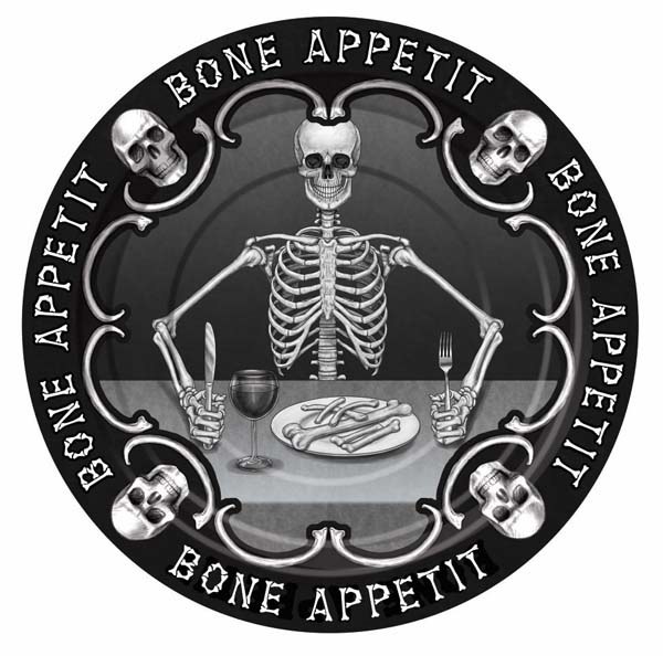 Bone Appetit 7in Plates 8ct
