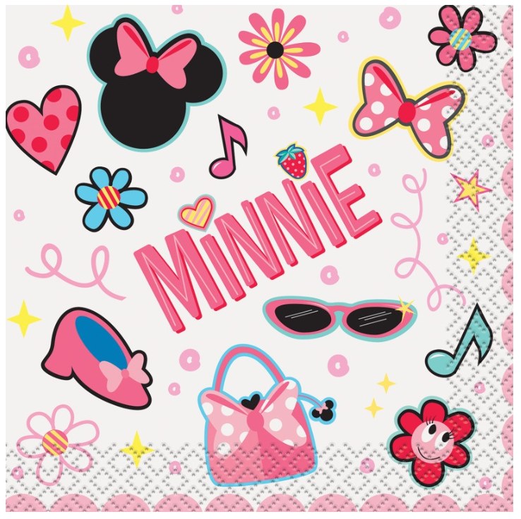 Minnie Mouse Bev Napkins 16ct