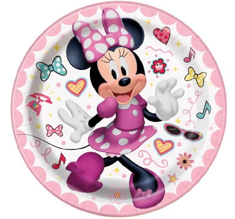 Minnie Mouse 7" Plate 8ct