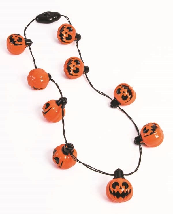 Necklace Pumpkins Light Up