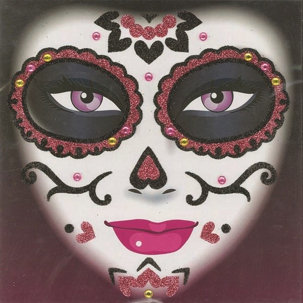 Face Art Day Of The Dead Pink
