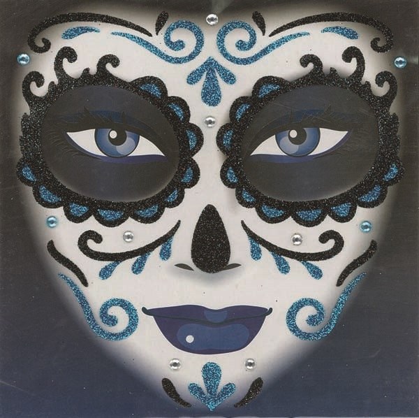 Face Art Day Of The Dead Blue