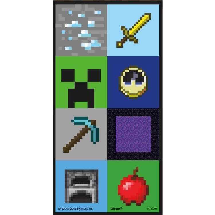 Minecraft 3D Stickers 16ct
